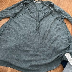 Free people waffle knit top.